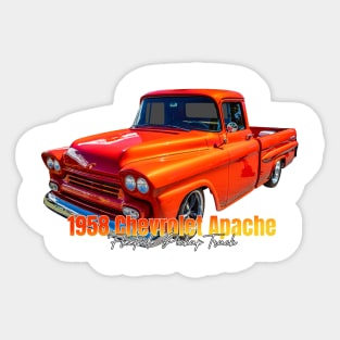 1958 Chevrolet Apache Fleetside Pickup Truck Sticker